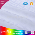 Hotel bedding/China supplier jacquard 300TC cotton weaven luxury white hotel linen